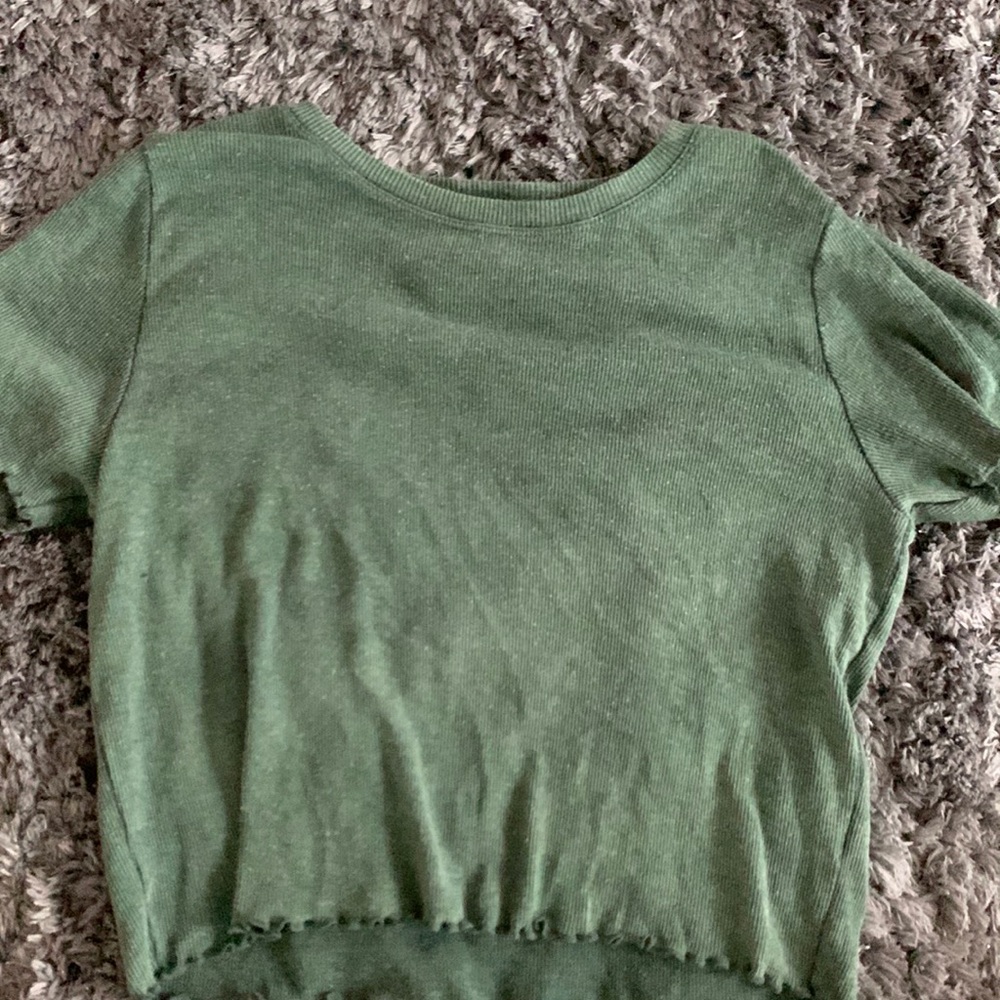 aerie cropped baby tee